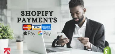 a man paying through Shopify payments