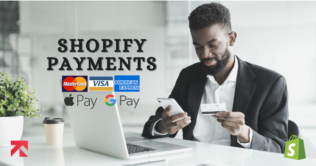 a man paying through Shopify payments