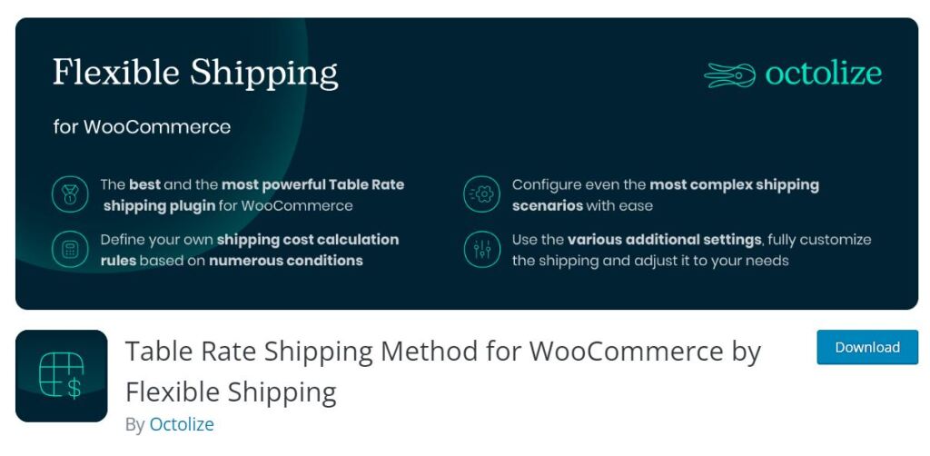 Table Rate for WooCommerce by Flexible Shipping