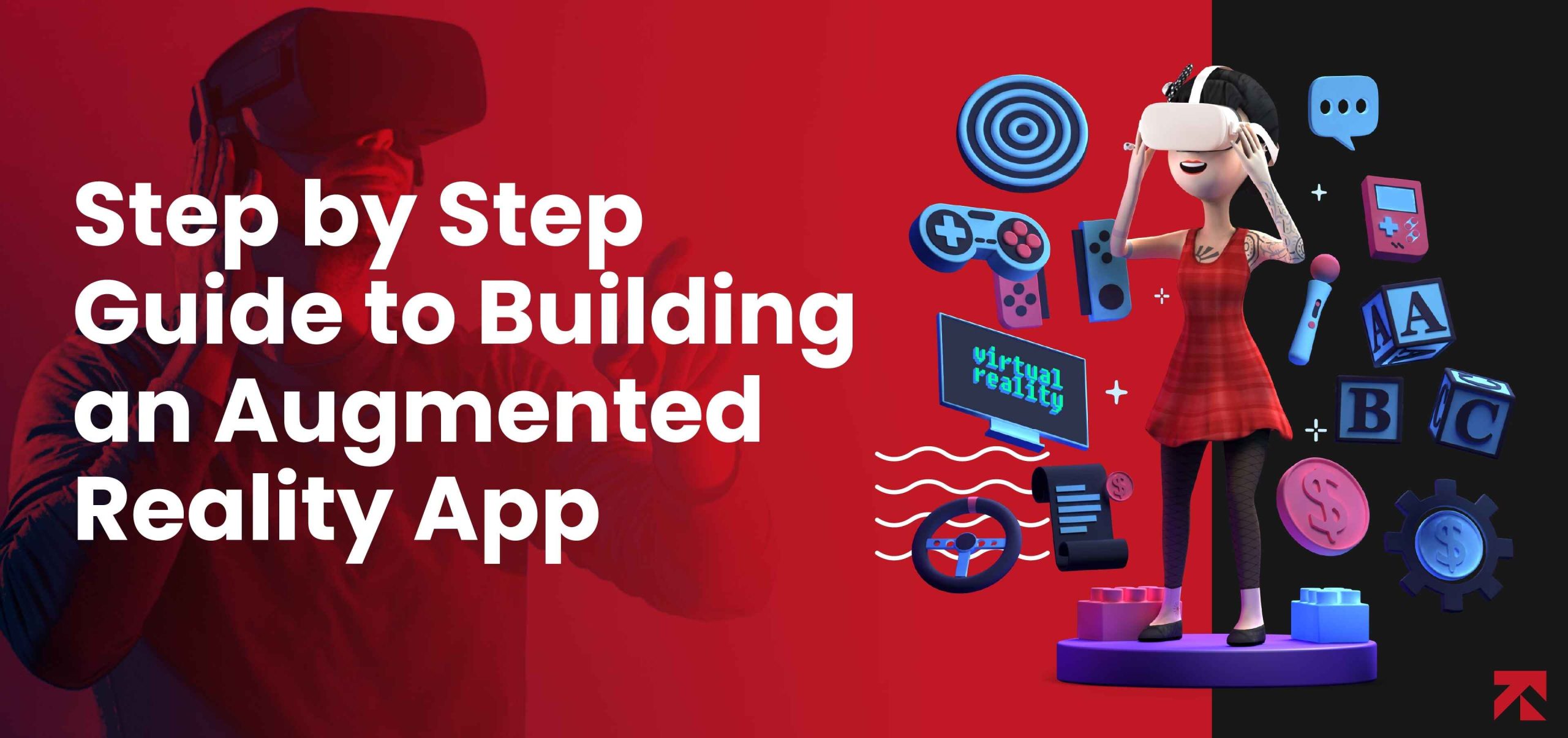 infographic of augmented reality app development guide blog