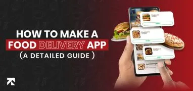 blog banner of how to make a food delivery app