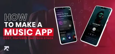 blog banner of how to make a music app