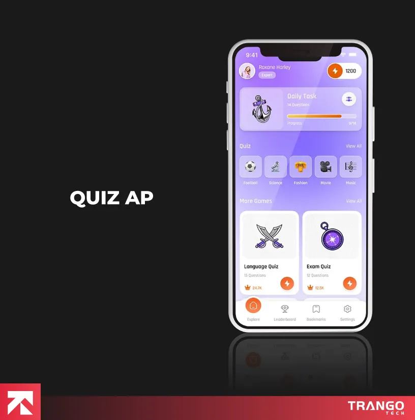 quiz app image shown as power apps example