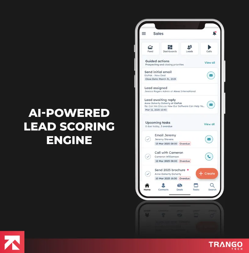 AI Powered Lead Scoring Engine App screen