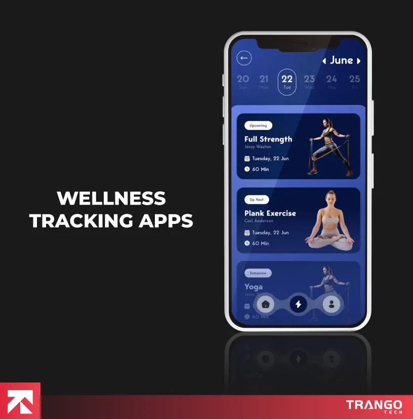 Wellness Tracking App screen