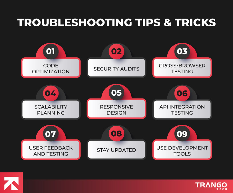 list of troubleshooting tips and tricks
