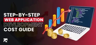 blog banner of web application development cost