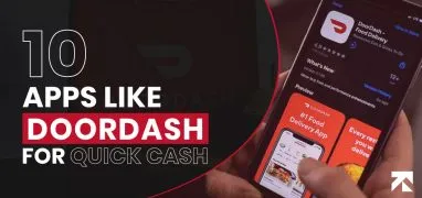 blog banner of top 10 apps like doordash to earn money