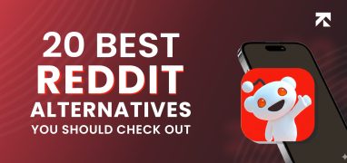 blog banner of top 20 reddit alternatives