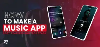 blog banner of how to make a music app